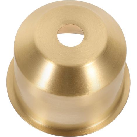 Pied de Lampe en Cuivre Or Design Élégant et Facile à Nettoyer, Base Semi-fermée E27 pour Luminaire Couloir et Lampe de Chevet (1/5)