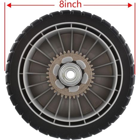 Stück 8-Zoll-Hinterrad mit Zahnrad für Honda Rasenmäher 42710-VE2-M01ZE 42710-VE2-M02ZE HRR216K6 (1/5)