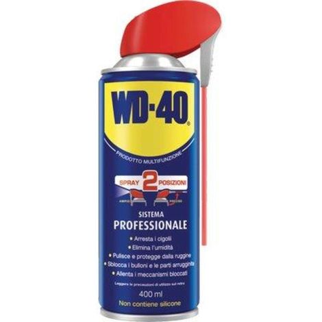 LUBRIFICANTE SPRAY WD-40 PROFESSIONALE - ML 400 CF=10+2 OMAGGIO - 1 Confezione