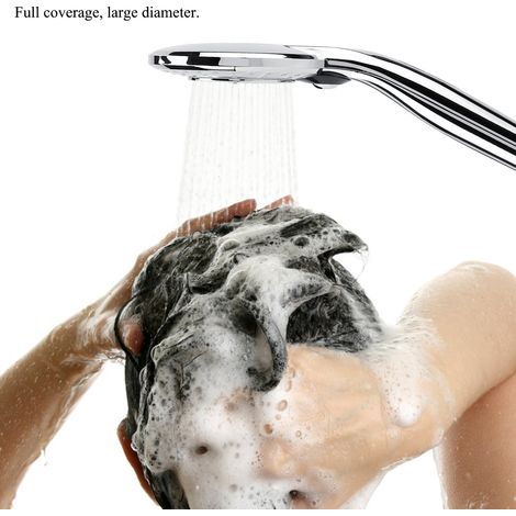 Pommeau de douche à main avec affichage numérique, 3 modes de jet, contrôle de la température par LED (3 couleurs) (1/5)