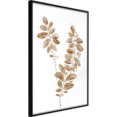 Affiche Murale Encadrée "Botanical Watercolour" 40 x 60 cm Noir