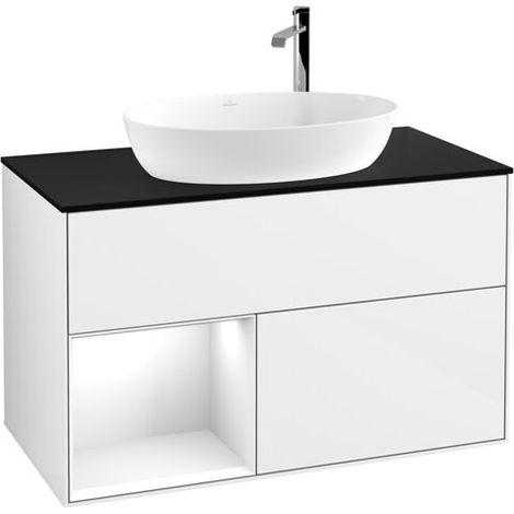 Villeroy & Boch F892GFGF Meuble sous-lavabo Finion F89 (1/2)