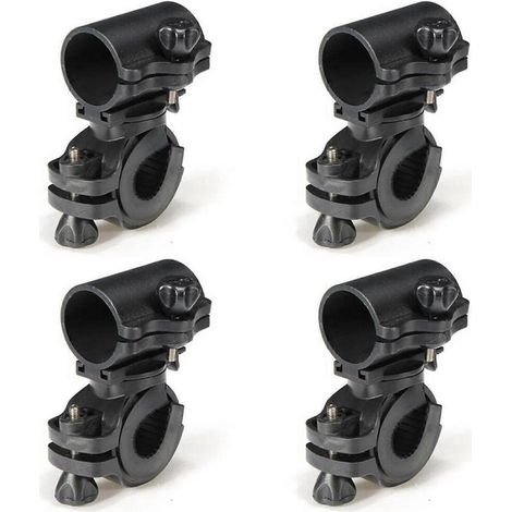 Kit de fixation pour lampe torche LED (4 pièces), accessoires de sport, base de fixation pour lampe de vélo, lampe torche de cyclisme rotative à 360° (1/5)