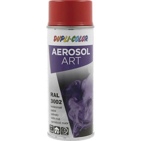 Dupli Color Aerosol Art Lackspray Graffiti Dose - wetterfest, lichtecht und UV-beständig - Graffiti-Spray 400ml, karminrot seidenmatt RAL 3002