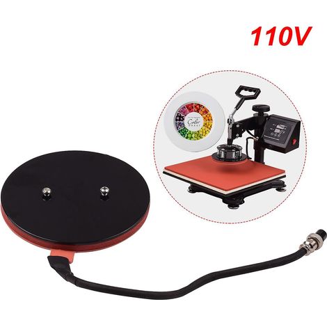 Plaque chauffante de 15,5 cm / 6,1 pouces pour transfert par sublimation, tapis chauffant en silicone pour presses à chaud (1/5)