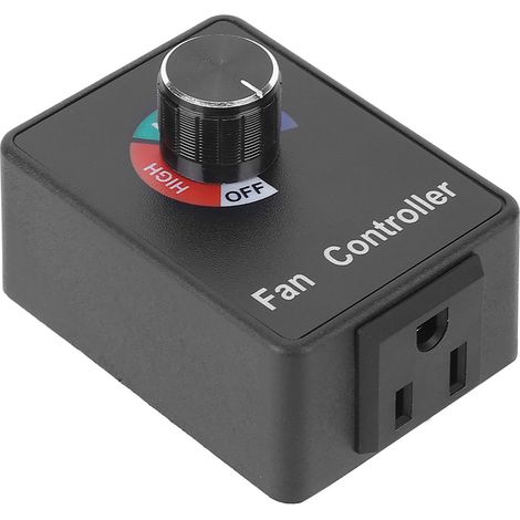 Elektronischer stufenloser Drehzahlregler für Kanalventilatoren mit variabler Drehzahlregelung, US-Stecker 120 V (1/5)
