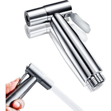 Cabezal rociador de bidé de mano de acero inoxidable, grifo de bidé, rociador de inodoro para baño, lavadora de pañales de tela e higiene personal. (1/5)
