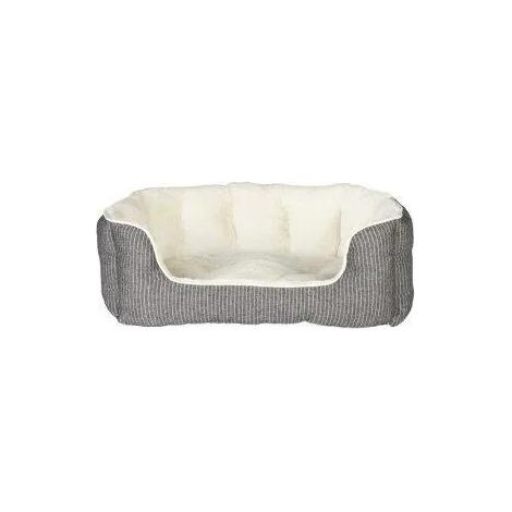 Trixie Davin cama ovalada gris crema para perro y gato