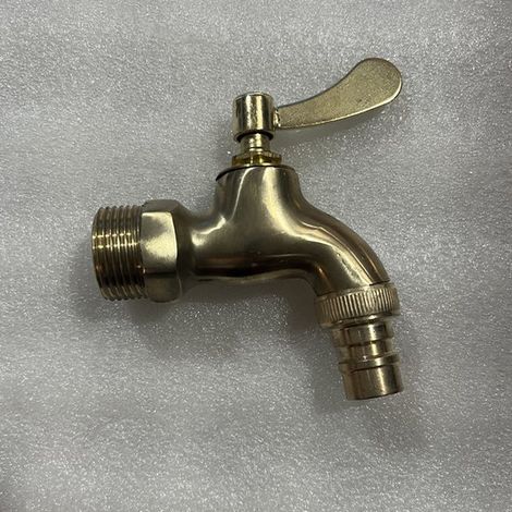 1 grifo de agua de cobre macizo de 1/2 pulgada, robusto y resistente a la corrosión, apto para conexión a manguera de jardín, patio o lavadora (1/5)