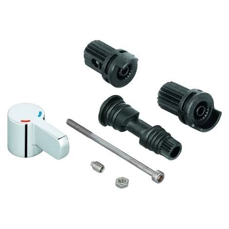 GROHE Eje de mezcla con palanca 42581, para grifería electrónica IR Bau Cosmopolitan E con mezcla, con limitador de temperatura, cromo, 42581000