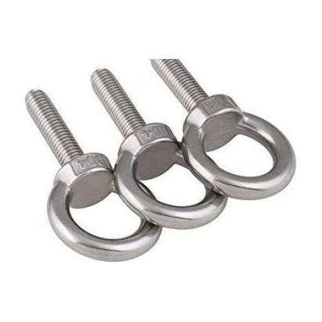 Boulon À Œil - M8 - Filetage 30 Mm - Tête Fraisée - Acier Inoxydable 304 - 6 Pièces (1/4)