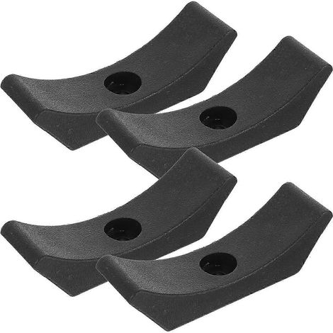 Support pour haltères (lot de 8), robuste, en plastique PP, avec système anti-basculement, idéal pour la salle de sport à domicile. (1/5)