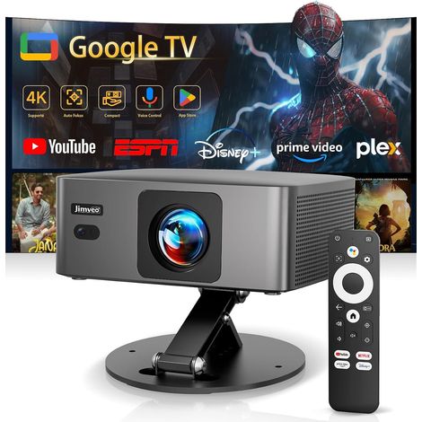 Videoprojecteur 4K 1080P FHD 1600ANSI Mini Ultra Courte Projecteur Video Auto Focus Keystone Retroprojecteur Portable Contrôle Vocal WiFi6 Bluetooth5.4 HDR10 HDMI Home Cinéma (1/5)