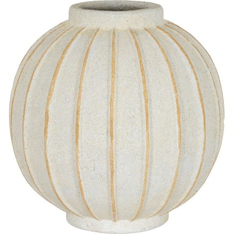 Grove Globe Vase - Ceramic - L25 x W25 x H25 cm - White