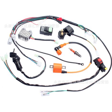 Off-road motorcycle parts: CC125, 150, 200, 250CC wiring harness, starting and ignition system, CDI complete set. (1/4)