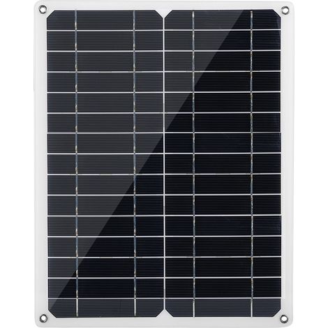 Chargeur solaire portable 15 W CC 18 V/5 V avec double port USB pour voiture ou bateau (1/5)