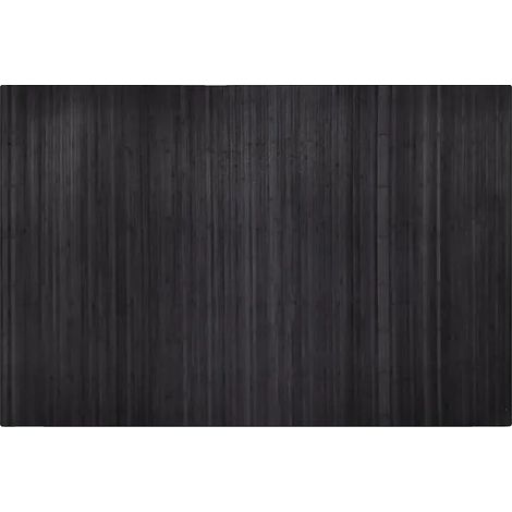 Écran de séparation, matériau en bambou, design élégant, largeur 250 cm hauteur 165 cm, Gris Foncé (1/2)
