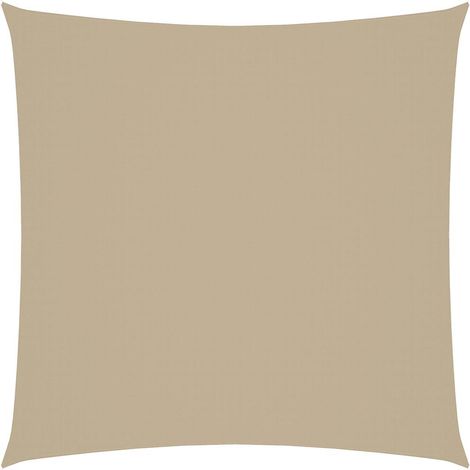 Maison Exclusive - Toldo de vela cuadrado tela Oxford beige 4x4 m (1/5)