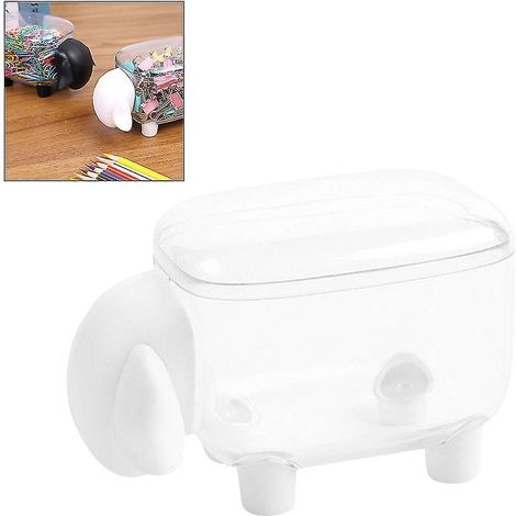 Mini boîte de rangement pour cotons-tiges en plastique, motif mouton mignon, anti-poussière, pour cosmétiques, usage domestique (1/5)