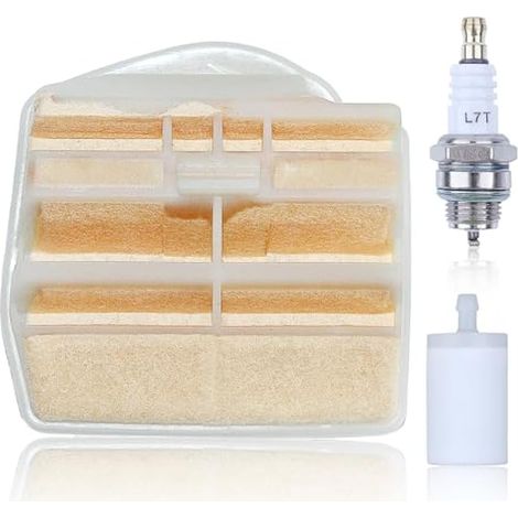 Kit Filtre à Air pour Husqvarna 450, 445, 445E, 450E Tronçonneuse, avce Bougie d'allumage, Filtre à Carburant, Filtre à air Remplace pour 544080803 (1/4)