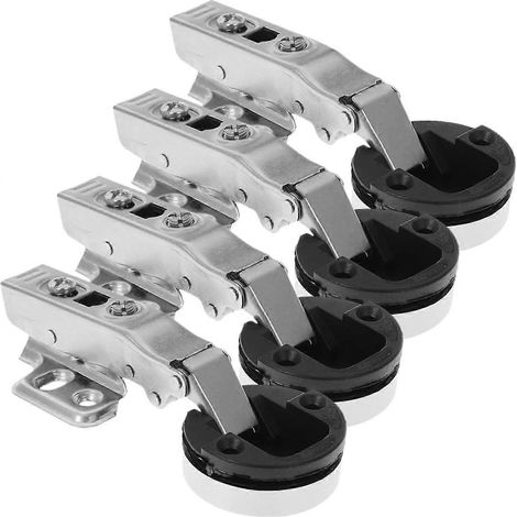 Charnières pour portes vitrées, haute résistance et durabilité, lot de 4, pour portes de placard (1/5)