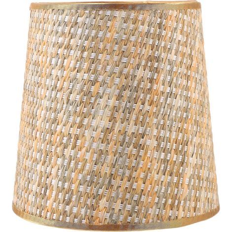 Dekorativer, gewebter Lampenschirm für Zuhause, kunstvoller, konischer Lampenschirm, universeller Ersatzlampenschirm – 14,00 x 14,00 x 11,50 cm (1/3)
