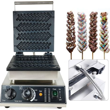 Piastra per waffle professionale belga da 1700 W, rivestimento antiaderente per waffle con regolazione della temperatura e timer, 50 300 ℃