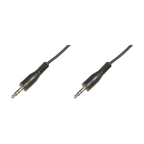Câble audio Digitus AK-510100-025-S [1x Jack mâle 3.5 mm - 1x Jack mâle 3.5 mm] 2.50 m noir X46566 (1/2)