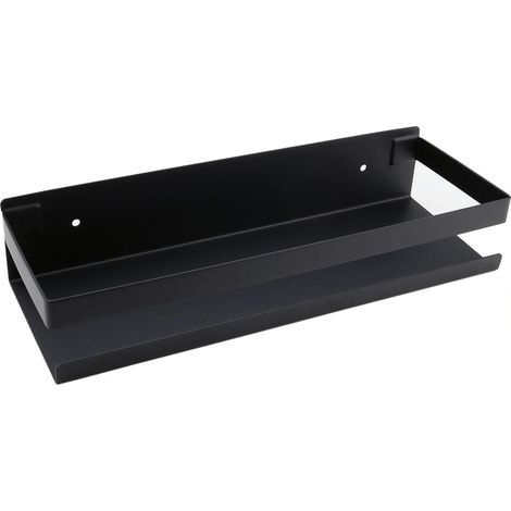 Wandregal fürs Badezimmer, Badezimmeraccessoires, 20–40 cm, modernes schwarzes Badezimmerregal für Küche, Dusche, Shampoo, 30 cm (1/5)