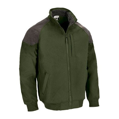 Chaqueta softshell con refuerzos bicolor VALENTO ROUGH XL Verde Militar (1/4)