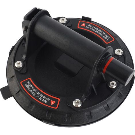 8 Inch Industrial Vacuum Suction Cup, 200 kg Load Capacity, Heavy Duty Vacuum Lifter for Manual Lifting of Tiles and Glass (Black, 1 PCS) (1/5)