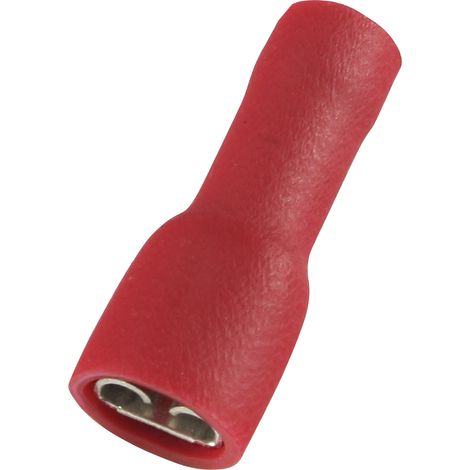 Cosse faston RS PRO, 0,5 1,5 mm2, 22 16 AWG, Isolé, Rouge