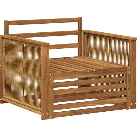 Maison Exclusive - Outdoor Mittelsofa Natur