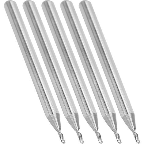 Fraises CNC 5 pièces à hélice pour usinage précis, outils de coupe pour fraiseuse (1/5)