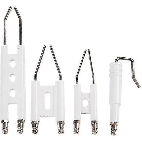 Électrode d'allumage universelle de type H, compatible avec l'électrode en céramique BT10, aiguille d'allumage intégrée à double aiguille en céramique. (1/5)