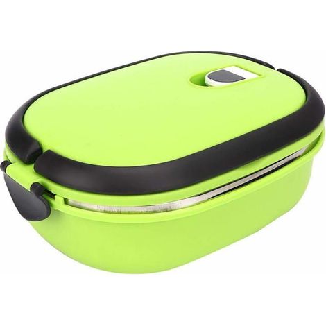 Lunch Box Isotherme en Acier Inoxydable 1 Compartiment - Pour Pique-Nique, Bureau, École - Garde au Chaud (1/5)