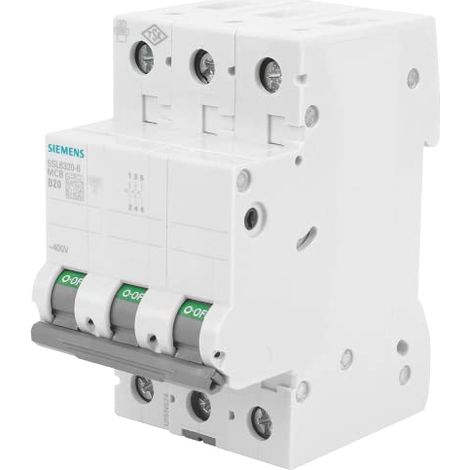 Interruttore automatico 3P B 20A 6kA AC Sentron 5SL6320-6 (1/4)