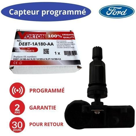 TPMS Tire Pressure Sensor Ford Preprogrammed 433 MHz — compatible with C-Max, Fiesta, Focus, Mondeo, Kuga