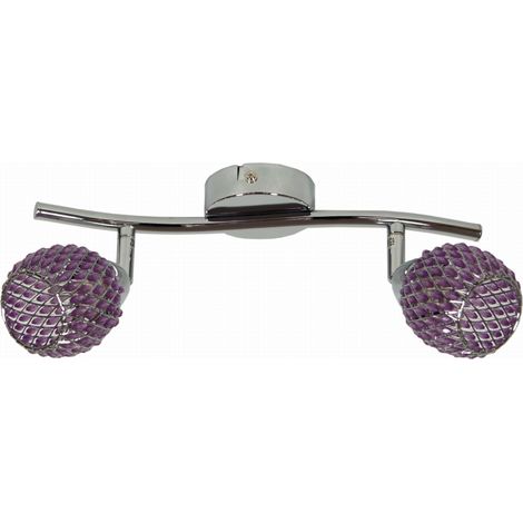 Applique Candellux Clear 92-06912 cromata cristalli viola