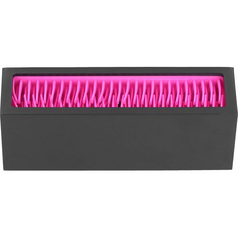 Boîte de Rangement de Bureau en Silicone, Organisateur de Maquillage pour Pinceaux et Rouge à Lèvres Rouge Rose (1/5)
