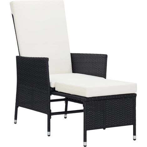 Maison Exclusive - Garten-Liegestuhl mit Auflagen Poly Rattan Sch