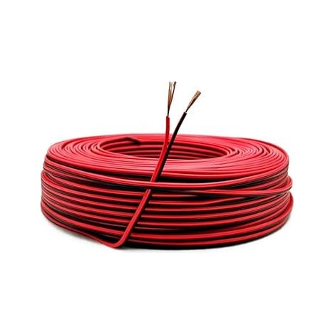 Flexible Electrical Cable, Tinned Copper Wire, PVC Electric Wire with Conductors for LED Strip Light/DIY Metres (Black + Red) (1/5)