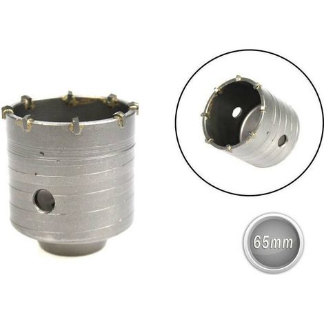 TrAdE Shop Traesio - Fresa Carotatrice A Tazza In Acciaio Diametro 65 Mm Per Muro Frese Fai Da Te -