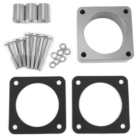 Entretoise de Corps D'accélérateur, Kit D'entretoise de Corps D'accélérateur en Alliage D'aluminium CNC Adapté pour Wrangler / Cherokee / Grand Cherokee. (1/5)