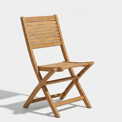 Silla plegable de jardín de teca Mirage