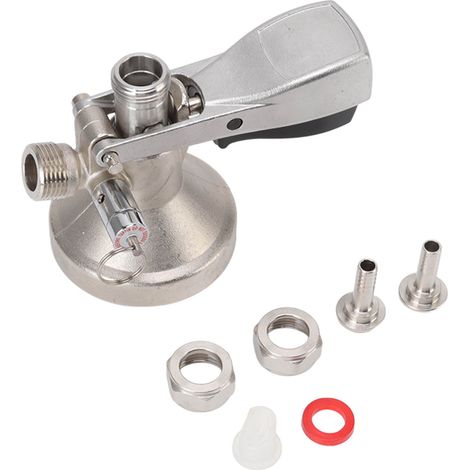 Embout de Fût Bière Type G en Acier Inox et Laiton, Accessoire de Distribution Triangulaire pour Bar et Fêtes (1/5)