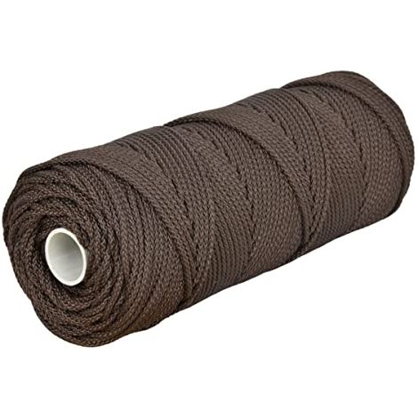 Corderie Italiane 006000167 Treccia Palamiti, 2 mm, 100 m, Colore Marrone