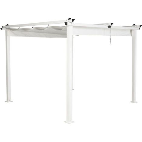 Pergola Avec Toit "Lazio" 295cm Blanc (1/5)