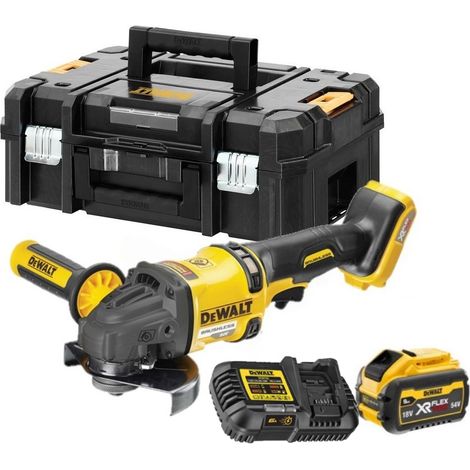 Dewalt DCG418X1-QW Meuleuse XR - 125mm - 54V - XR Flexvolt - 1 x 9,0 Ah + chargeur en T-Stak