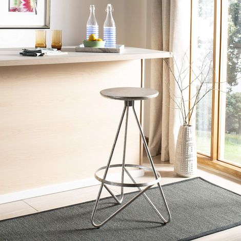Tabouret de Bar en métal Style Industriel 43 x 45 x 76,2 cm (1/5)